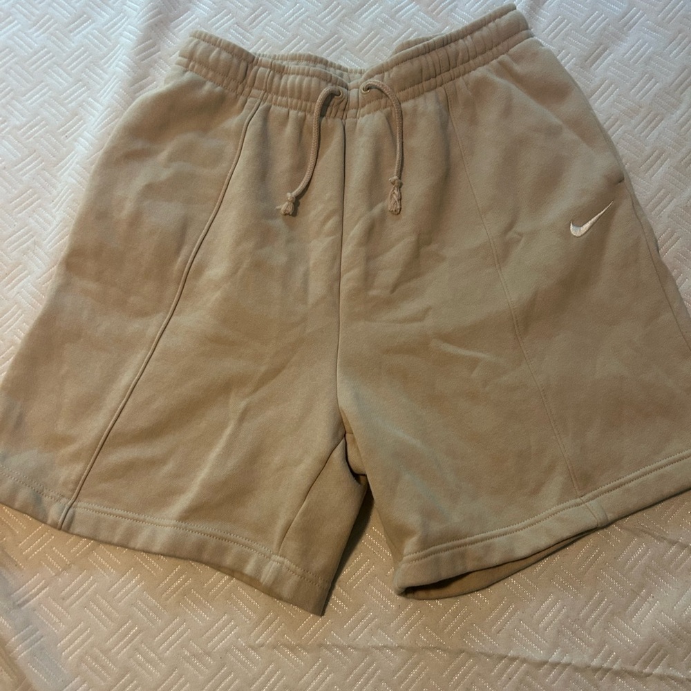 Nike Women's Beige Athletic Shorts